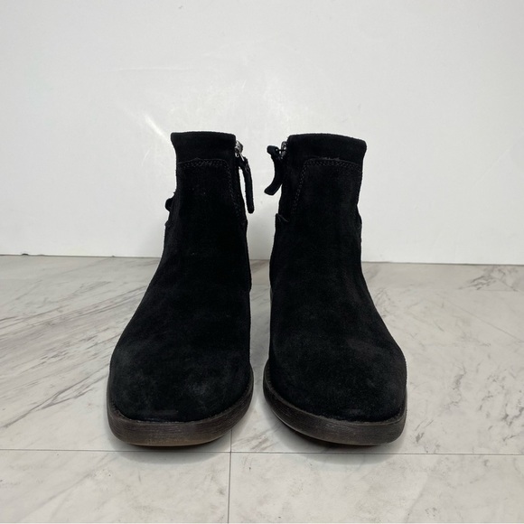 Franco Sarto Malina Black Suede Bootie 7M - Picture 2 of 14